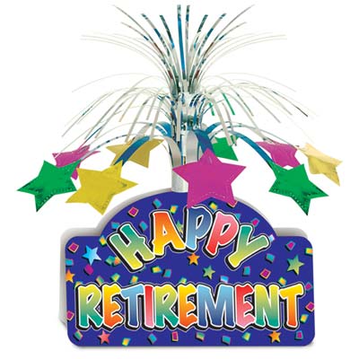 Click to view product details and reviews for Happy Retirement Centrepiece 13.