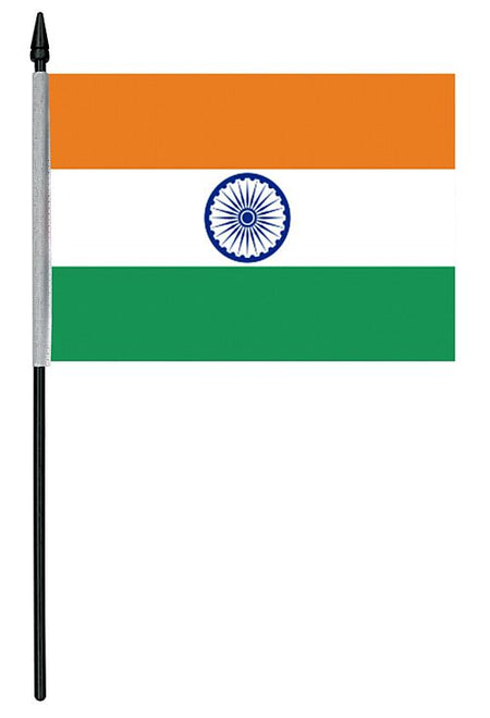 Indian Cloth Table Flag 4 X 6