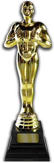 Click to view product details and reviews for Golden Award Statue Cardboard Cutout 182m.