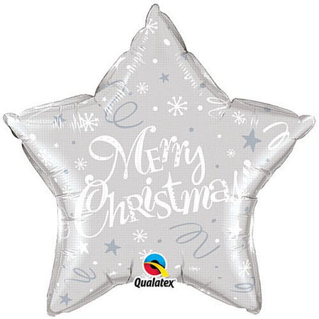 Click to view product details and reviews for Merry Christmas Festive Silver Qualatex Foil Balloon 20.