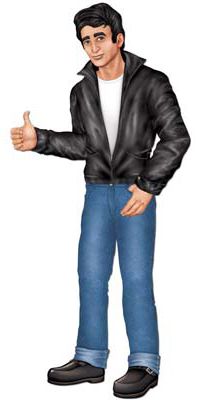 Greaser Jointed Cutout Wall Decoration 88cm
