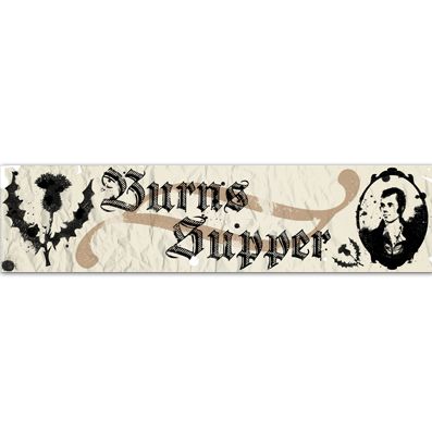 Click to view product details and reviews for Burns Night Supper Banner 120 X 297cm.
