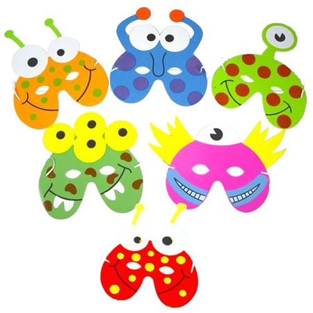 Click to view product details and reviews for Assorted Alien Monster Foam Masks Each.