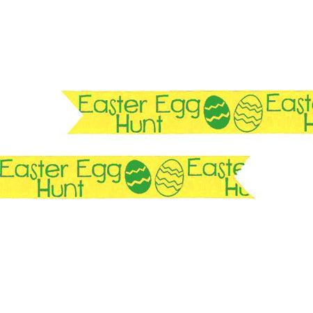 Click to view product details and reviews for Easter Egg Hunt Printed Ribbon Yellow And Green 25mm Per Metre.