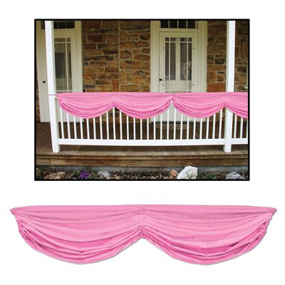 Click to view product details and reviews for Fabric Drapes Pink 178m.