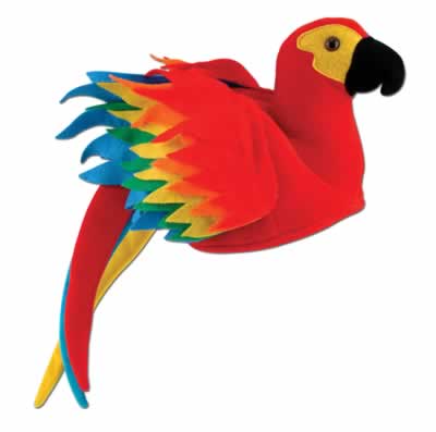 Click to view product details and reviews for Plush Parrot Hat.