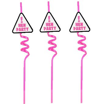 Click to view product details and reviews for Hen Party Curly Straw Pack Of 3.