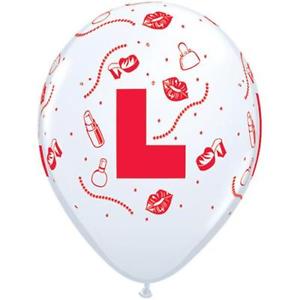 L Plate Qualatex Latex Balloons 11 Pack Of 5