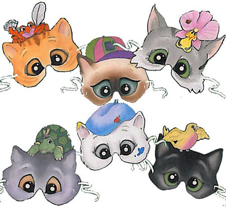 Click to view product details and reviews for Character Cats Mask Assortment Pack Of 6.