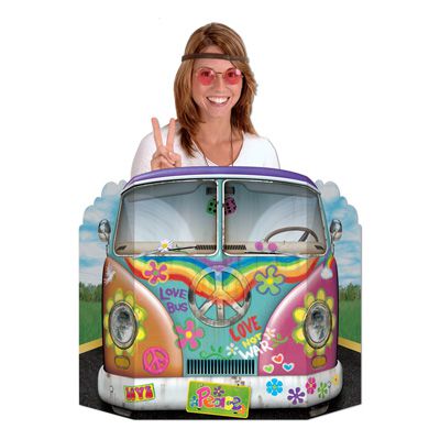 Hippie Bus Stand In Photo Prop 94cm