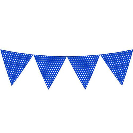 Click to view product details and reviews for Navy Blue Polka Dot Paper Bunting 27m.