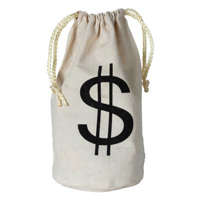 Click to view product details and reviews for American Dollar Sign Favour Bag 216cm.