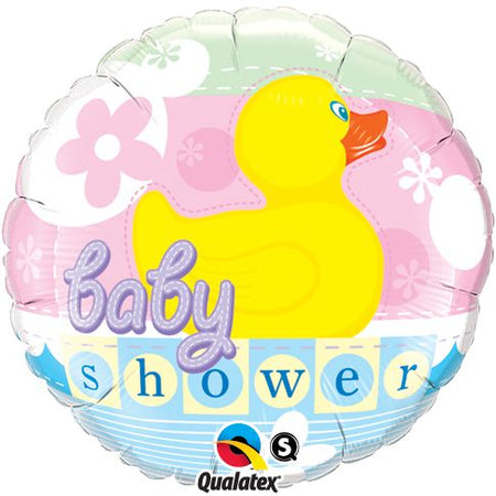 Baby Shower Rubber Duckie Qualatex Foil Balloon 457cm