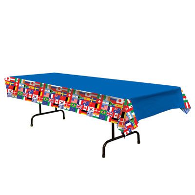 Click to view product details and reviews for Plastic International Flag Tablecloth 274m.