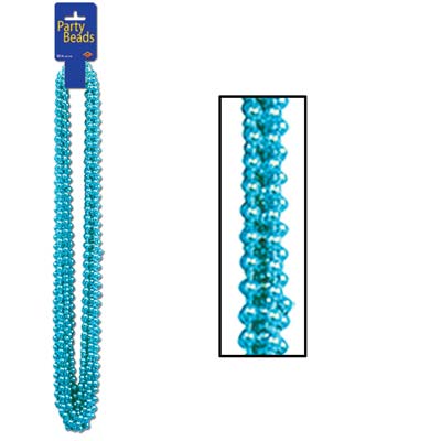 Click to view product details and reviews for Turquoise Party Beads Small Round 838cm Pack Of 12.