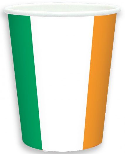 Click to view product details and reviews for Irish Flag Paper Cups 266ml Pack Of 8.