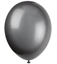 Black Latex Balloons 12 Pack Of 10