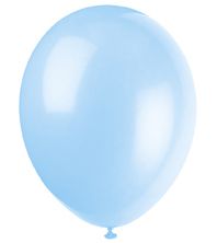 Pale Blue Latex Balloons 12 Pack Of 10