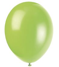 Neon Lime Green Latex Balloons 12 Pack Of 10
