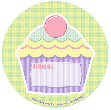 Click to view product details and reviews for Cupcake Party Bag Name Sticker 2 Diameter Each.