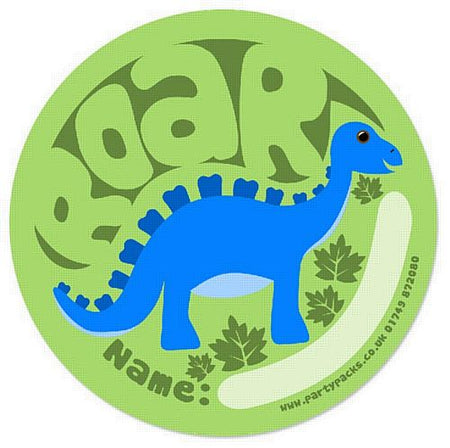 Click to view product details and reviews for Dino Party Bag Name Sticker 2 Diameter Each.