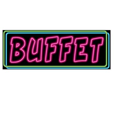 Neon Buffet Sign 559cm