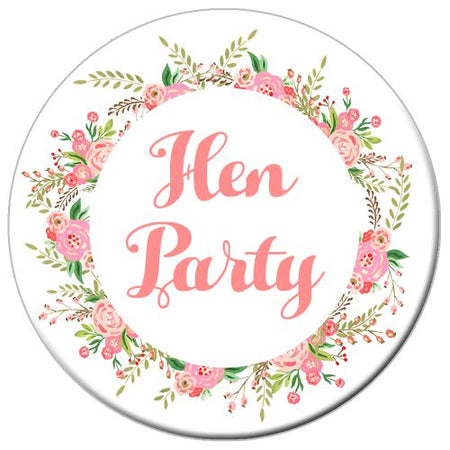 Click to view product details and reviews for Boho Flowers Hen Party Badge 58mm Each.