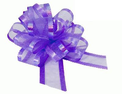 Click to view product details and reviews for Lavender Premium Quality Organza Pullbows 50mm.