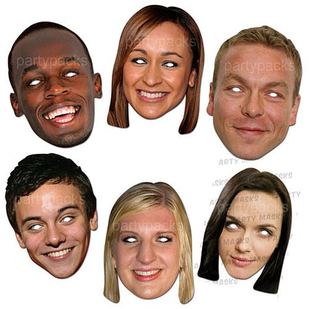 Click to view product details and reviews for Sporting Heroes Card Masks Pack Of 6.