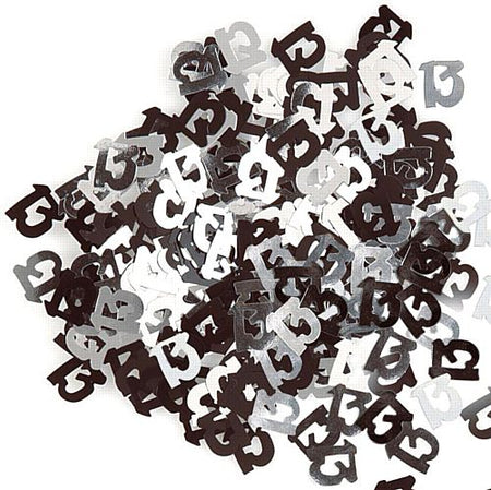 Birthday Glitz Black 13 Confetti 141g