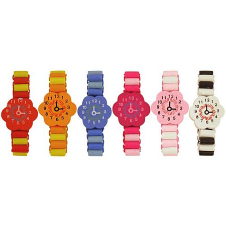 Wooden Bracelet Watch Assorted Colours