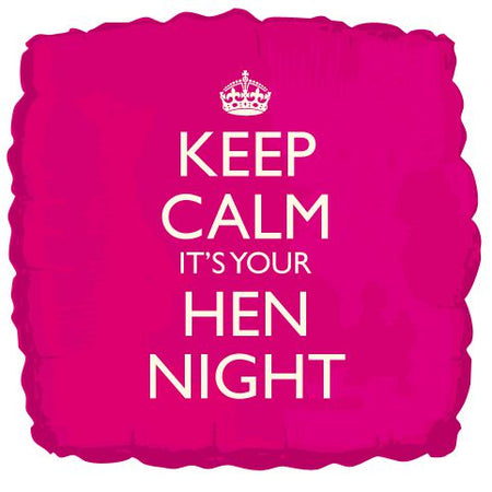 Keep Calm Its Your Hen Night Foil Balloon 457cm