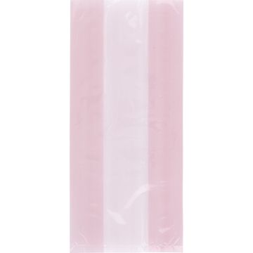 Pastel Pink Plastic Cello Bags 28cm Pack Of 30
