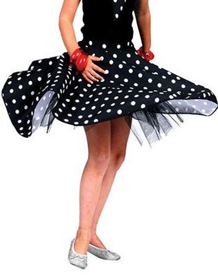 Click to view product details and reviews for Childs Rock N Roll Skirt Black.