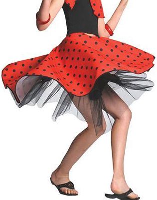 Click to view product details and reviews for Childs Rock N Roll Skirt Red.