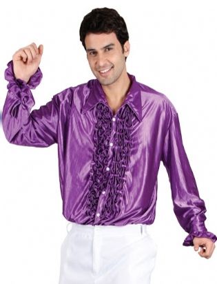 Click to view product details and reviews for Purple Frilly Shirt.
