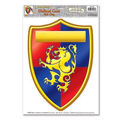 Click to view product details and reviews for Medieval Crest Peel N Place 432cm.