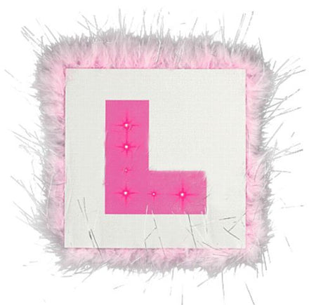 Pink Flashing L Plate