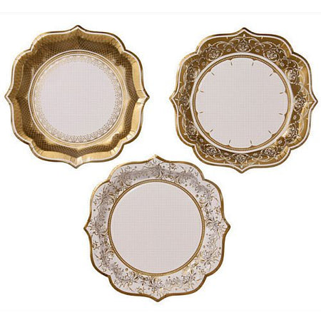 Click to view product details and reviews for Party Porcelain Gold Plates 20cm Pack Of 12.