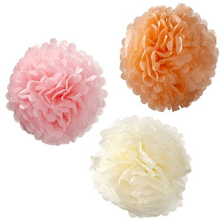 Click to view product details and reviews for Large Pastel Tissue Pom Poms 38cm Pack Of 3.