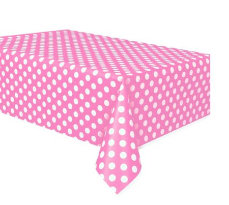 Click to view product details and reviews for Pink Dots Tablecloth 137cm X 274cm.