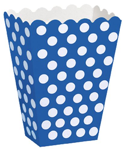 Blue Dots Treat Boxes Pack Of 8