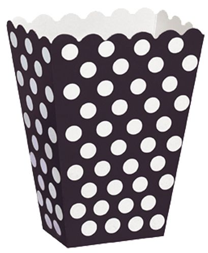 Black Dots Treat Boxes Pack Of 8
