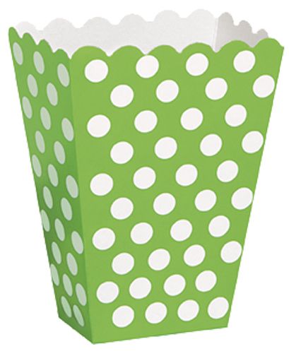 Green Dots Treat Boxes Pack Of 8
