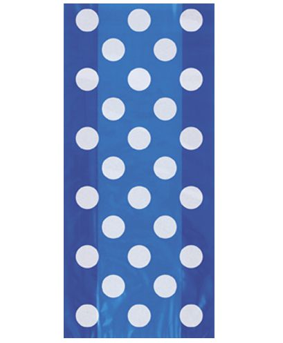 Blue Dots Cello Bags Pack Of 20