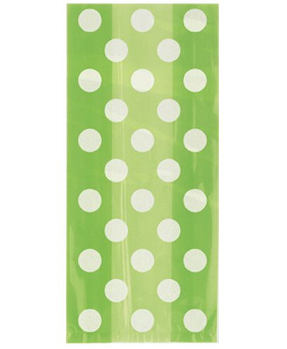 Green Dots Cello Bags Pack Of 20