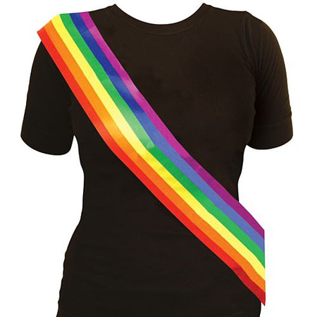 Click to view product details and reviews for Rainbow Pride Satin Sash.