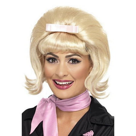 Click to view product details and reviews for 50s Flicked Beehive Bob Blonde.