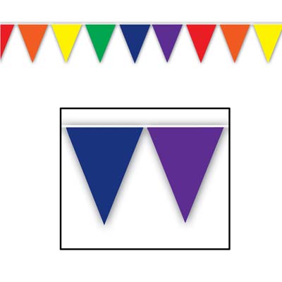 Rainbow All Weather Bunting 37m 12 12 Flags