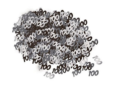 Birthday Glitz Black 100 Confetti 141g